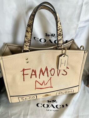 Coach x Jean-Michel Basquiat Dempsey Carryall Satchel/Crossbody